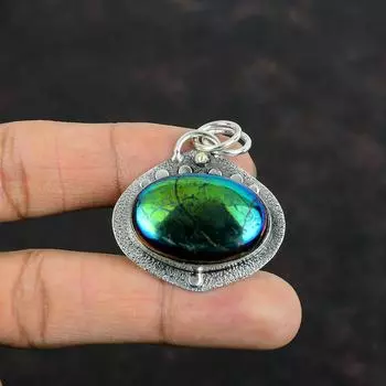 Кулон Rainbow Mystic Fire Labradorite, драгоценный камень, ювелирные изделия из стерлингового серебра 925 пробы, кулон ручной работы, новейший дизайн, кулон, подарки для матери