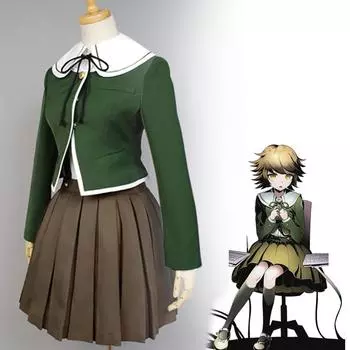 Кума Тихиро Фудзисаки карнавальный костюм Danganronpa Fujisaki парик для косплея женская форма JK костюм на Хэллоуин XL