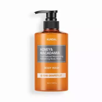 KUNDAL Гель для душа Pure Body Wash Pink Grapefruit 500 мл, корейская косметика с приятным ароматом