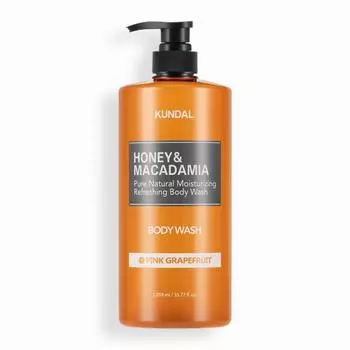 KUNDAL Гель для душа Pure Body Wash Pink Grapefruit 1058 мл, корейская косметика с приятным ароматом