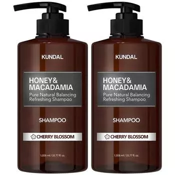 Kundal Honey & Macadamia Nature Scalp Shampoo Cherry Blossom Fragrance, 1.058L, 2 ea.
