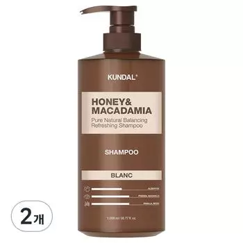 KUNDAL Шампунь Nature Blanc Fragrance, 1,058 л, 2 шт.