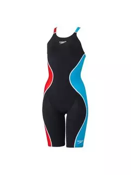 Купальник для соревнований Pro Hybrid 2 Openback Kneeskin Pro Hybrid 2 Open Back Kneeskin SS [Speed] женский бирюзовый/красный