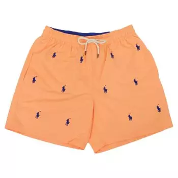 Купальник с вышивкой RALPH Swim Shorts [POLO LAUREN] Мужской Multi-Pony 0106506-XL-ORANGE [Товар] оранжевый