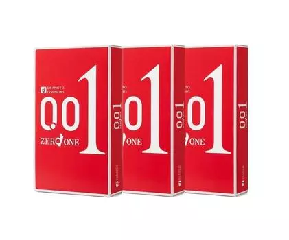 купить Okamoto Zero One 3 шт. x 3 коробки [оптовый набор] 0,01 мм