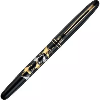 Перьевая кисть Kuretake Fude Pen Makie Monogatari Tsuruju Black Black Axis DU184-415 чёрный