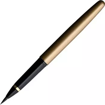 Перьевая ручка Kuretake Fude Pen Перьевая кисть Kuretake Жесткая кисть со сменным пером Золотой корпус DU190-50