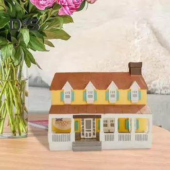 Курильница для благовоний Gilmore House Dragonfly Inn Resin Cottage Подставка для благовоний в стиле Гилмор для домашнего декора жёлтый