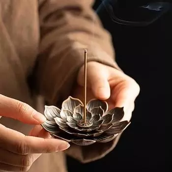 Курильница для благовоний Lotus Porous Thread, Древняя пластина для благовоний для курильницы Buddha, Курильница для сжигания благовоний в помещении