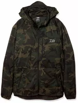 Куртка DAIWA Pocketable Wind Jacket Green Camo S DJ-33009