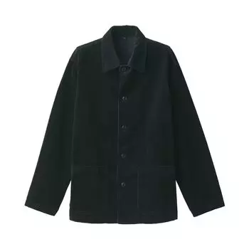 Куртка из вельвета MUJI из смеси капока и орехов AD0W2A4A Black L Мужская Мужская Мужская чёрный