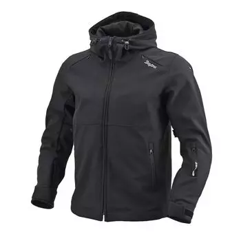 Куртка Motorcycle CE Soft Protector Easy Soft Shell Parka Black L [Daytona], весна, осень, зима, стандартная, в комплекте, ветрозащитная, DJ-017 мужская чёрный