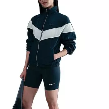 Куртка Nike Warm Comfortable Windproof Cold Zip Long Sleeve Jacket Women Jackets Dark-Blue FV6305-478 S