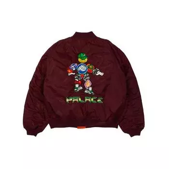 Куртка Palace x Pez Pezman MA1 Бордовая унисекс Верхняя одежда Красный P20JK113