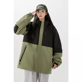 Куртка с капюшоном Outdoor Single Punch Jacket с капюшоном Tooling Jacket Tooling Function Casual Hooded Clip M чёрный