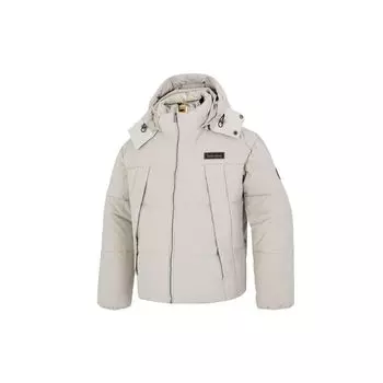 Куртка Timberland Af Dwr Goose Eye Recycled Down Jacket Solid Color Hooded Down Coat Winter Men Jacket Gray-Brown A5RFG-CY2 2XL