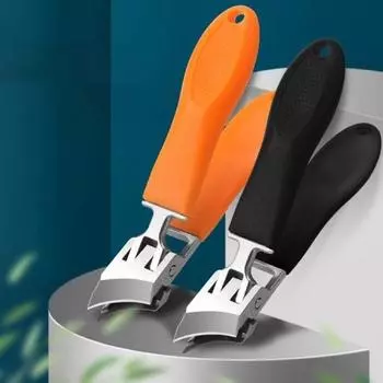 Кусачки для ногтей Anti Splash, большие, Abs, кусачки для ногтей на ногах, диагональные плоскогубцы, маникюрные инструменты, специальные бытовые кусачки для ногтей Anti Splash жёлтый