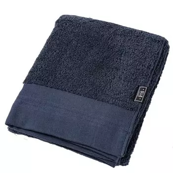 Kusubashi Mon Ori Bath Towel Imabari Towel Tantro 2 Navy 70cm x 130cm 1-68265-11-KON