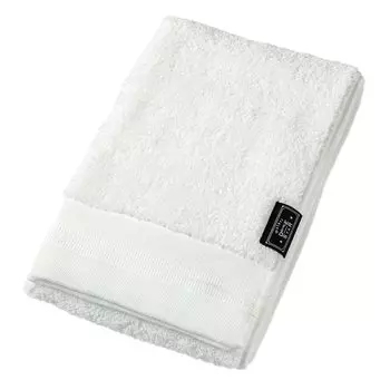 Kusubashi Mon Ori Face Towel Imabari Towel Tantro 2 Off White 34cm x 85cm 1-68265-31-OW