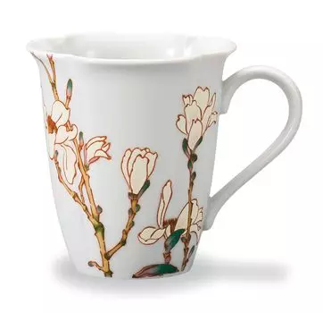 Kutani Yaki Iwataya Beautiful Four Mug Shinyi Japan s Seasons (March) AP7-5158 белый