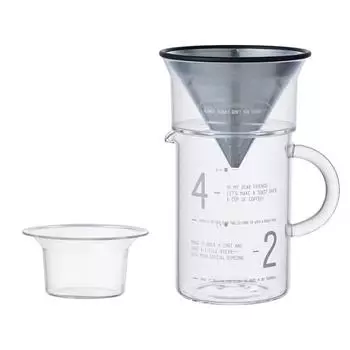 Кувшин для кофе Kinto Pour-Over с фильтром из нержавеющей стали — стиль медленного кофе
