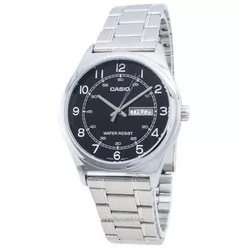 Кварцевые мужские часы Casio MTP-V006D-1B2 чёрный