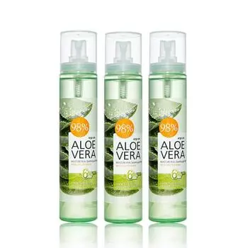 Kwaulnara Aloe Vera Moisture Real Успокаивающий гель-спрей, 125 мл, 3 шт.