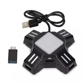 KX Keyboard Mouse Converter USB Mouse Keyboard Adapter для PS4 для Switch для PS3 для Xbox One черный