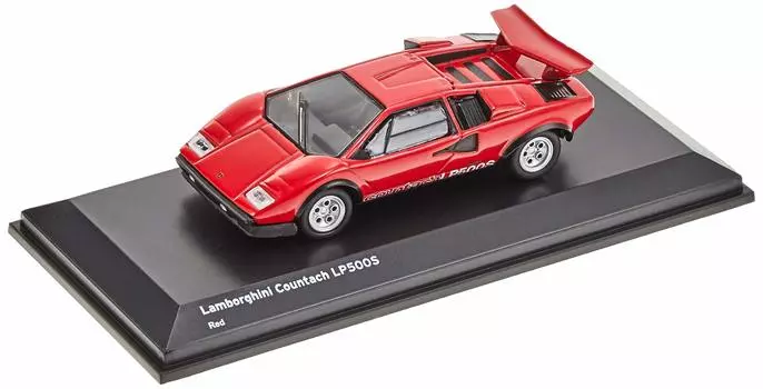 Kyosho Bunka Original Scale Mini Car Series Lamborghini Countach LP500S Красный Готовый продукт 1/64 красный