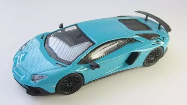 Kyosho Bunka Original Scale Mini Car Series Lamborghini Aventador SV Blue Готовый продукт 1/64 синий