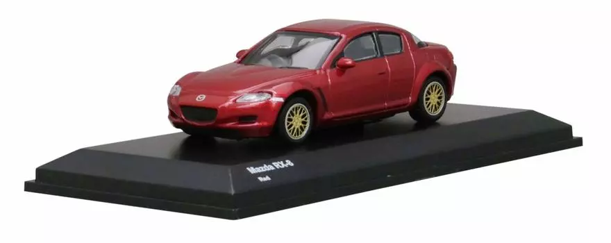 Kyosho Оригинальный масштаб Mazda Red Mini Car Limited 1/64 RX-8 красный