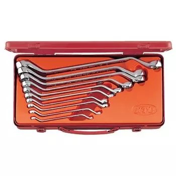 Kyoto Machinery Tools (KTC) 45 degree long box wrench set of 10 pieces M2510