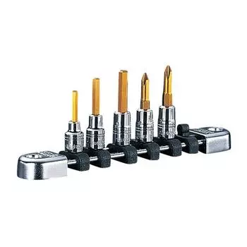 Kyoto Machinery Tools Набор шестигранных бит Nepros 5 штук NTBT205A (КТК) 6.3mm (1/4 дюйма)