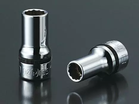 Kyoto Machinery Tools Nepros socket inch (KTC) 9.5sq. Semi-deep (dodecagonal) NB3M-1/4W NB3M-1/4W
