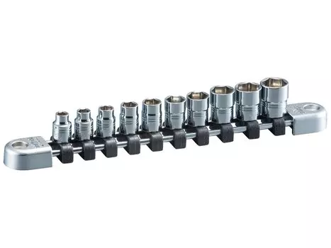 Kyoto Machinery Tools Nepros Socket Set of (KTC) 6.3sq. (Hexagonal) [Set 10]