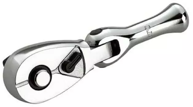 Инструменты Киото Короткая гибкая трещотка (КТК) 9.5mm (3/8 дюйма) BRC3FS-H серебряный