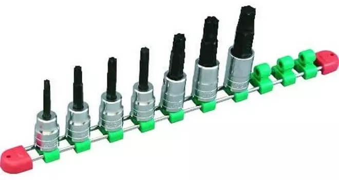 Kyoto Machinery Tools Torx Bit Socket Set of 7 TBT407T (KTC) 12.7mm (1/2 inch) T-type Set,