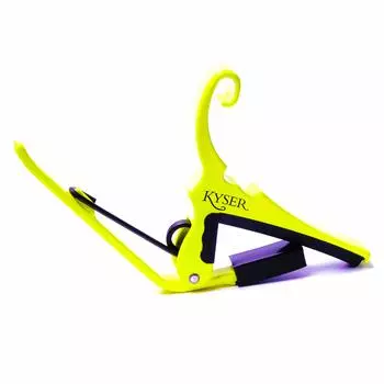 KYSER KG6NYA Неоновый желтый каподастр Tast для акустической гитары KYSER