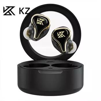 KZ-SK10 PRO Circle Iron Bluetooth TWS гарнитура Чип Qualcomm игра прослушивание видео песни настоящие беспроводные наушники чёрный