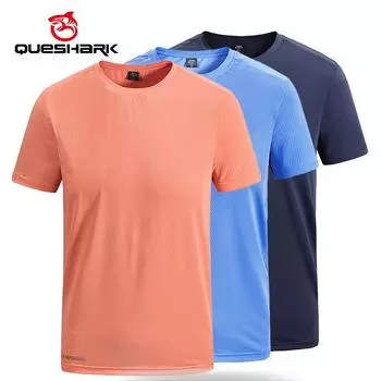 (L-8XL)Быстросохнущая спортивная футболка из ледяного шелка, мужские свободные топы для фитнеса с круглым вырезом, рубашка с коротким рукавом для кемпинга, пешего туризма, рыбалки