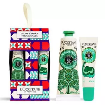 L Occitane Holiday Sheer Sparkling Live Light Крем для рук 30 мл и бальзам для губ 12 мл Набор, 1 комплект