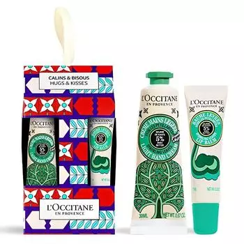 L Occitane Holiday Sheer Sparkling Live Light Крем для рук 30 мл и бальзам для губ 12 мл Набор, 1 комплект