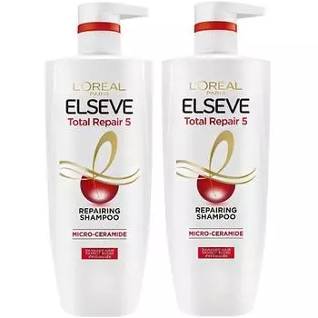 L Oral Paris Elsev Total Repair 5 Шампунь с ароматом дыни и фруктов, 620 мл, 2 шт.