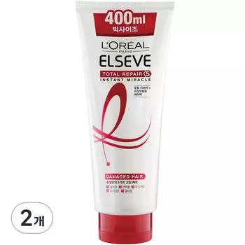 L Oral Paris Total Repair 5 Treatment Hair Pack, 400 мл, 2 упаковки