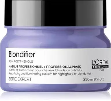 L Oral Professionnel Serie Expert Blondifier восстанавливающая и восстанавливающая маска для светлых и мелированных волос. TU прозрачный