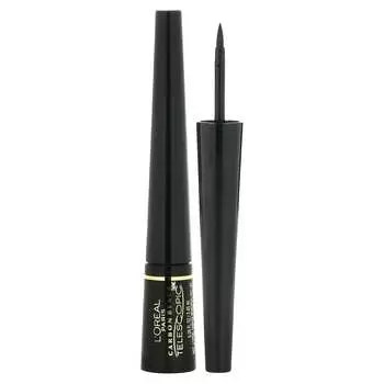 L Oral, Telescopic, жидкая подводка для глаз Control Tip, 835 Carbon Black, 0,08 жидких унций (2,45 мл)