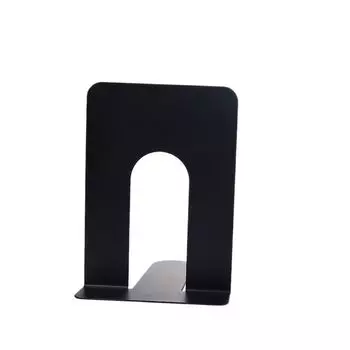 L-shaped Iron Book Stand Durable Book Support Rack Book Holder Desk Bookends Magazine
