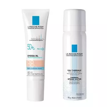 La BB Cream for Sensitive UV Idea XL Protection BB Kit Light Lotion Roche-Posay [Солнцезащитный крем для кожи] 01 SPF50+/PA++++ +Спрей