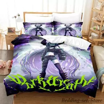 La Darknesss Постельное белье Single Twin Full Queen King Size Bed Set Adult Kid Bedroom Duvetcover Sets Anime Parure de lit Bed 70x133cm 2pcs