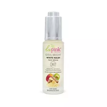 La Pink Ideal Bright Face Serum | Формула на 100% свободна от микропластика | Кожа, похожая на стекло, осветляет, выравнивает тон кожи | Белый халди и слива какаду | 30 мл